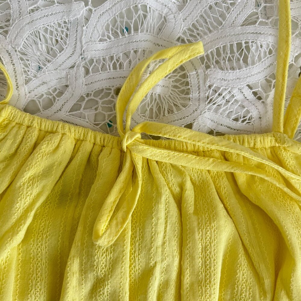 NWT Forever 21 Shinestar Cropped Tank Top Yellow - Picture 3 of 5